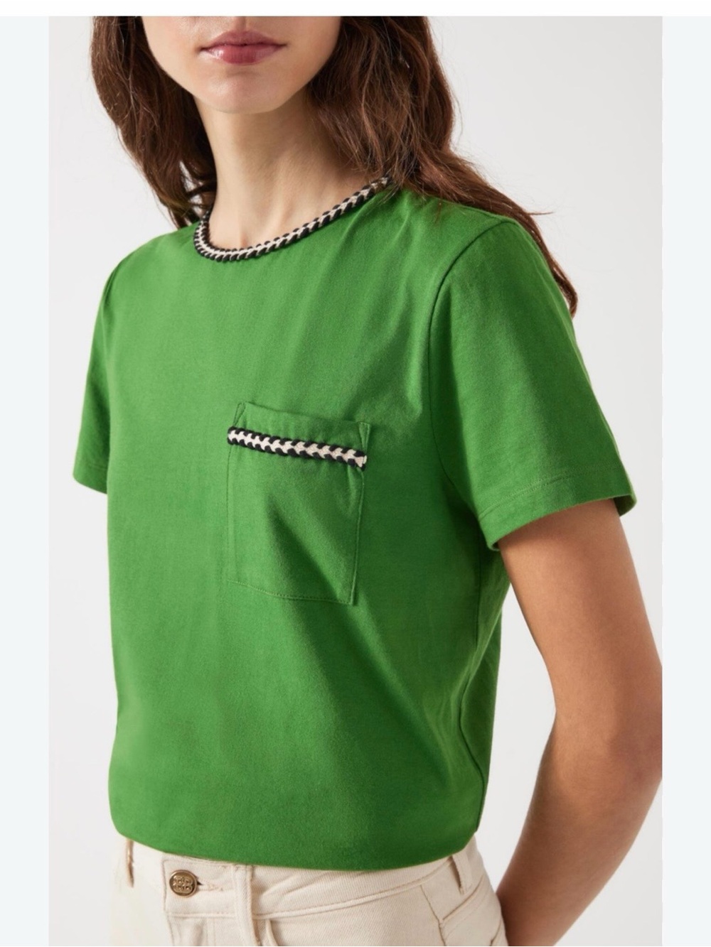 LK Bennett green tee M